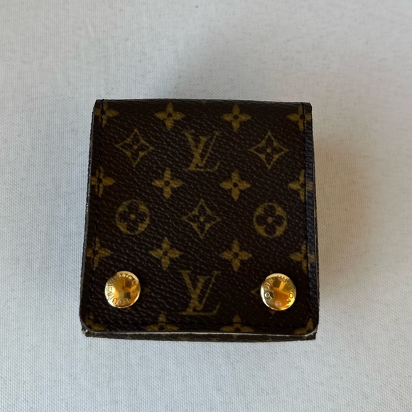 Louis Vuitton Monogram Canvas Travel Jewelry Box for a pendant/earrings/ring NWT - Picture 3 of 8